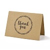 Kraft Paper Thank You Greeting Cards DIY-F120-01C-1