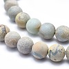 Natural Aqua Terra Jasper Beads Strands G-N0128-48F-8mm-4