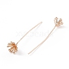Brass Flower Head Pins LS-KK-G413-03KCG-3
