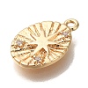 Brass Micro Pave Cubic Zirconia Pendants KK-U038-20G-2