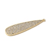 Brass Micro Pave Cubic Zirconia Pendants KK-P290-59G-2