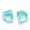 Transparent Spray Painted Glass Beads GLAA-T016-04A-2