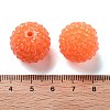 Chunky Resin Rhinestone Bubblegum Ball Beads RESI-S259-A08-3