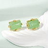 Brass Stud Earrings KK-F358-03G-02-3