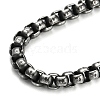 304 Stainless Steel Box Chain Necklace NJEW-D046-02B-2