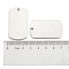 Non-Tarnish 201 Stainless Steel Rectangle Stamping Blank Tag Pendants X-STAS-S031-03-3