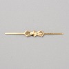 Alloy Bowknot Buckles FIND-WH0148-135G-1