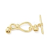 Brass Toggle Clasps KK-Z083-09G-1