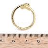 Rack Plating Brass Cuff Finger Rings for Women RJEW-M028-36G-3