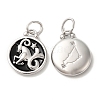 304 Stainless Steel Enamel Pendants STAS-A080-43P-01-1