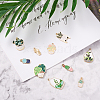 Biyun 18pcs 9 style Zinc Alloy Enamel Pendants ENAM-BY0001-04-14