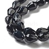 Natural Black Agate Beads Strands G-P520-B15-01-4