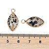 Natural Dalmatian Jasper Faceted Pendants G-G193-01G-01-3