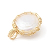 Natural Baroque Pearl Keshi Pearl Pendants PALLOY-JF02136-3