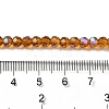 Electroplate Transparent Glass Beads Strands LS-EGLA-A035-T4mm-L04-4