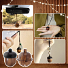 8Pcs 2 Styles Natural Wood Locket Pendants WOOD-GA0001-72-6