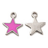 304 Stainless Steel Enamel Pendants STAS-M308-13P-03-1