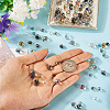 100Pcs 2 Styles Transparent Electroplate Glass Beads EGLA-TA0013-45-7