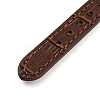 Leather Textured Bracelet Straps Slide Wristbands for Slide Charms AJEW-K232-01G-05-4