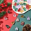 40Pcs Christmas Theme Transparent Glass Beads GLAA-FS0001-87A-5