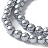 Baking Painted Pearlized Glass Pearl Round Bead Strands HY-XCP0001-22A-02-3