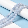 Natural Dyed White Jade Beads Strands G-M402-B01-06-2