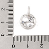 Luminous 925 Sterling Silver Rhinestone Constellation Charms STER-H114-01AS-04-3