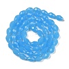 Electroplate Imitation Jade Glass Beads Strands EGLA-N013-J8mm-D05-2