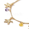 Brass Charms Bracelet & Necklace Jewelry Sets SJEW-JS01161-7