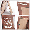 MDF Wood Photo Frames DIY-WH0231-056-4