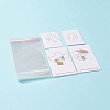 20Pcs Cardboard Jewelry Display Cards CDIS-FS0001-02-2