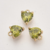 Brass Cubic Zirconia Charms KK-T048-048G-NF-1