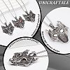 Unicraftale 3Pcs 3 Colors 304 Stainless Steel Pendants STAS-UN0055-81-5