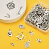 100Pcs 10 Styles Tibetan Style Alloy Pendants TIBEP-CJ0001-96-5