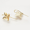 Brass Ear Stud Findings X-KK-T027-116G-2