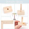 Fingerinspire 2 Sets Wood Jewelry Earring Displays EDIS-FG0001-47-4