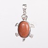 Tortoise Gemstone Pendants G-D648-06-RS-2