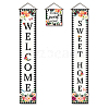 Polyester Hanging Sign for Home Office Front Door Porch Decorations HJEW-WH0023-031-1