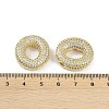 Brass Micro Pave Clear Cubic Zirconia Pendants KK-Z041-01G-O-3