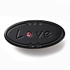 Oval with Word Love Resin Alligator Hair Clips LS-PHAR-D015-01F-1