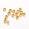 Rondelle Brass Crimp Beads KK-L134-32G-2