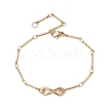 Brass Bar Link Chain Bracelets BJEW-JB10503-1