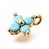 Brass Micro Pave Cubic Zirconia Pendants KK-D356-07B-G-2