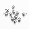 Tarnish Resistant 201 Stainless Steel Round Ball Charms STAS-H376-33-1