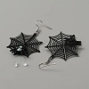 Halloween Theme Alloy Rhinestone Dangle Earrings for Women EJEW-WH0047-07C-2