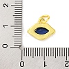 Rack Plating Brass Micro Pave Cubic Zirconia Charms KK-F881-04G-03-3