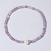 Natural Amethyst Beaded Stretch Bracelets for Women BG9690-7-1