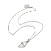 Tarnish Resistant 304 Stainless Steel Cable Chain Macrame Pouch Empty Stone Holder for Pendant Necklaces Making NJEW-TA00117-02-1