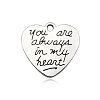Mother's Day Theme Tibetan Style Alloy Pendnats LS-FIND-CJC0018-54D-1