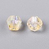 Transparent Spray Painted Glass Beads LS-EGLA-N018-4mm-09-3